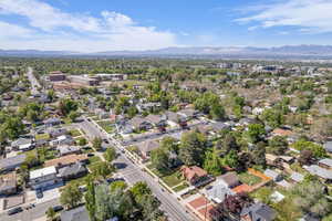 Aerial view of the neighborhood