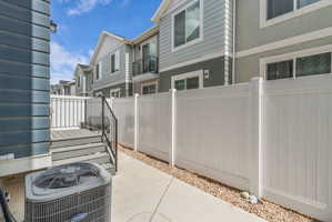Patio / terrace with a residential view