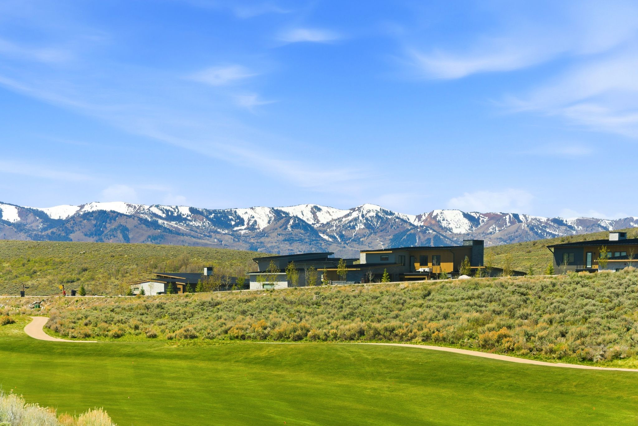 View of mountain backdrop