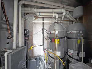 Two Water Heaters, Water Softener, Loads of Storage