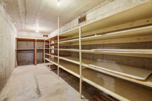 View of storage room