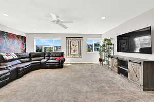 Additional look at the family room with all of it's great options it provides.