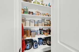 View of the exceptional additional storage in the kitchen area