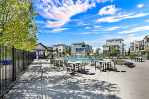 Pool closely located to the front door with all the pool amenities you would expect