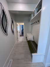 Mudroom with baseboards
