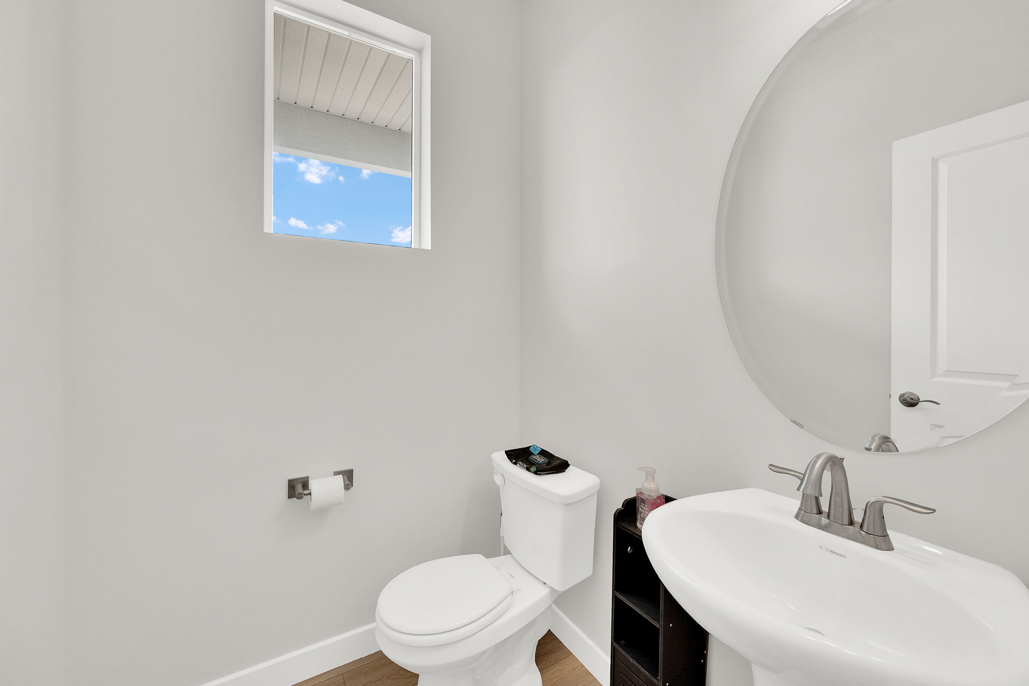 Half bathroom on main level