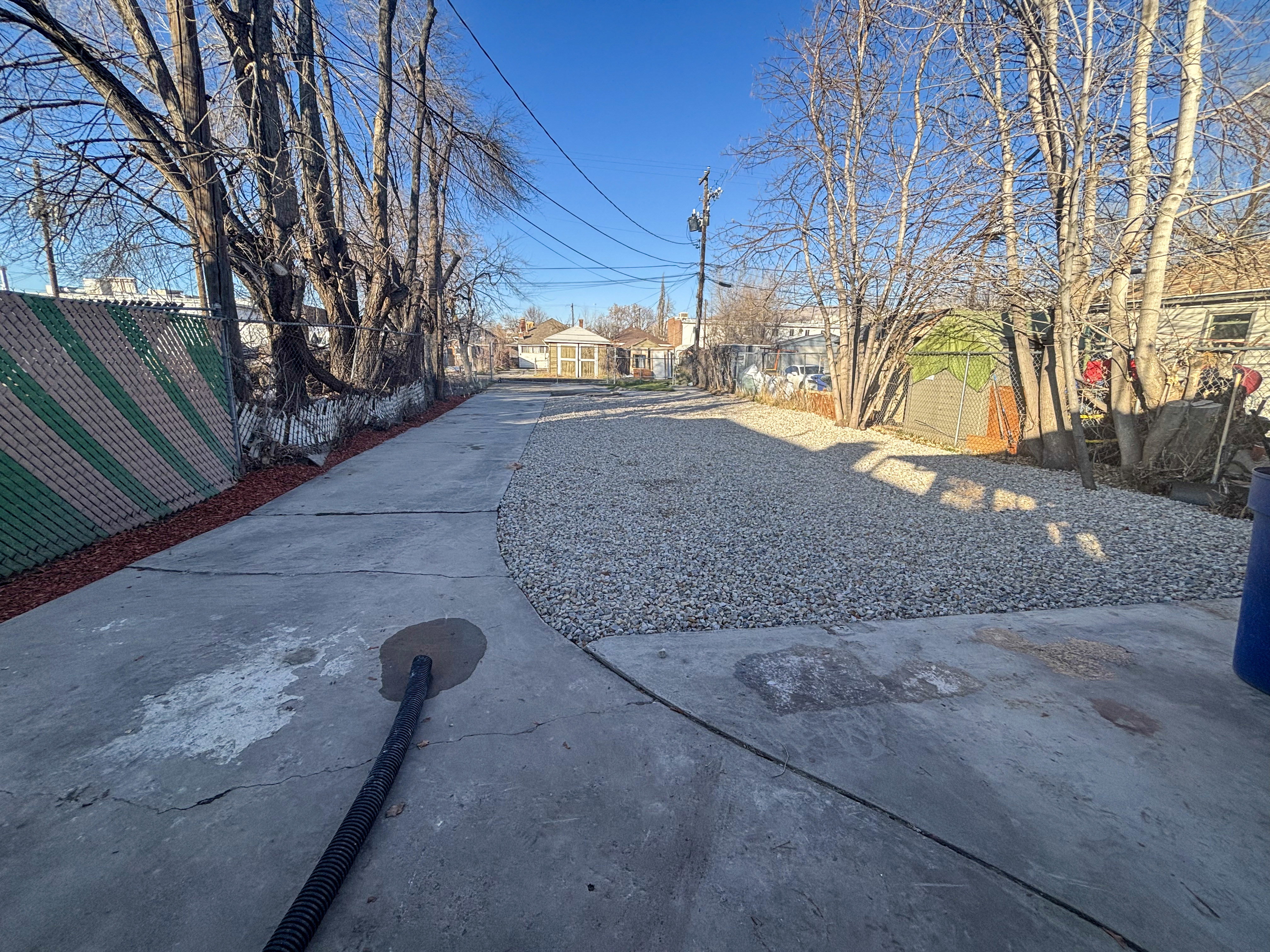 View of yard with a residential view