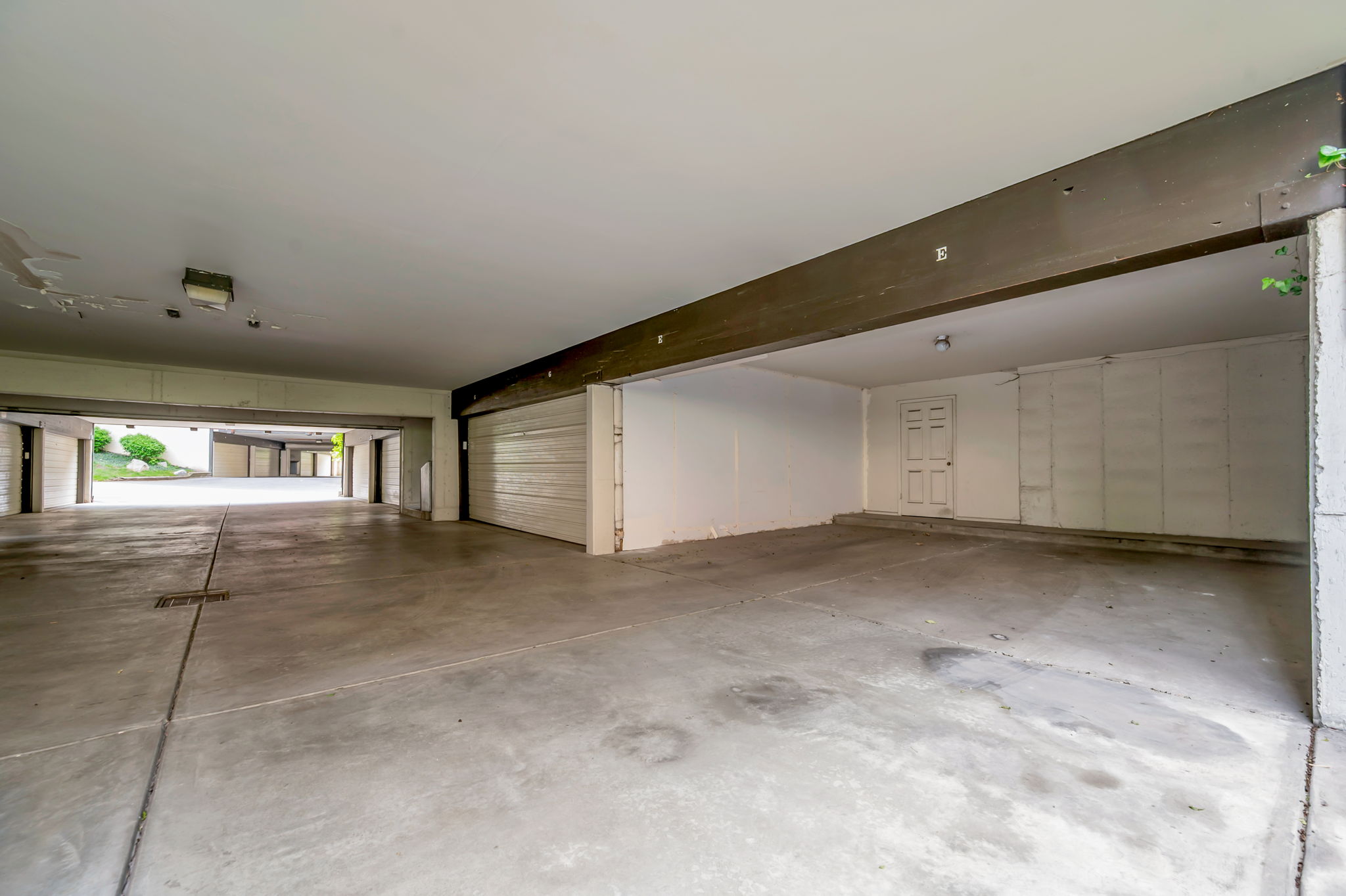 2 car garage with storage