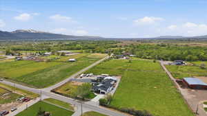 View of rural area with a mountainous background