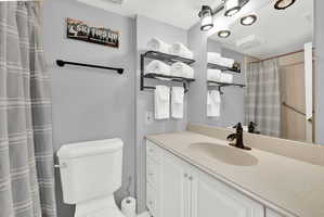 Full bathroom with updated paint