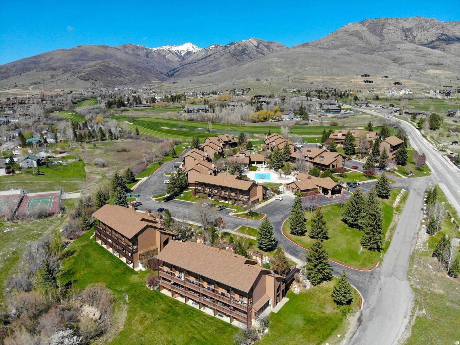 Aerial view of the community.