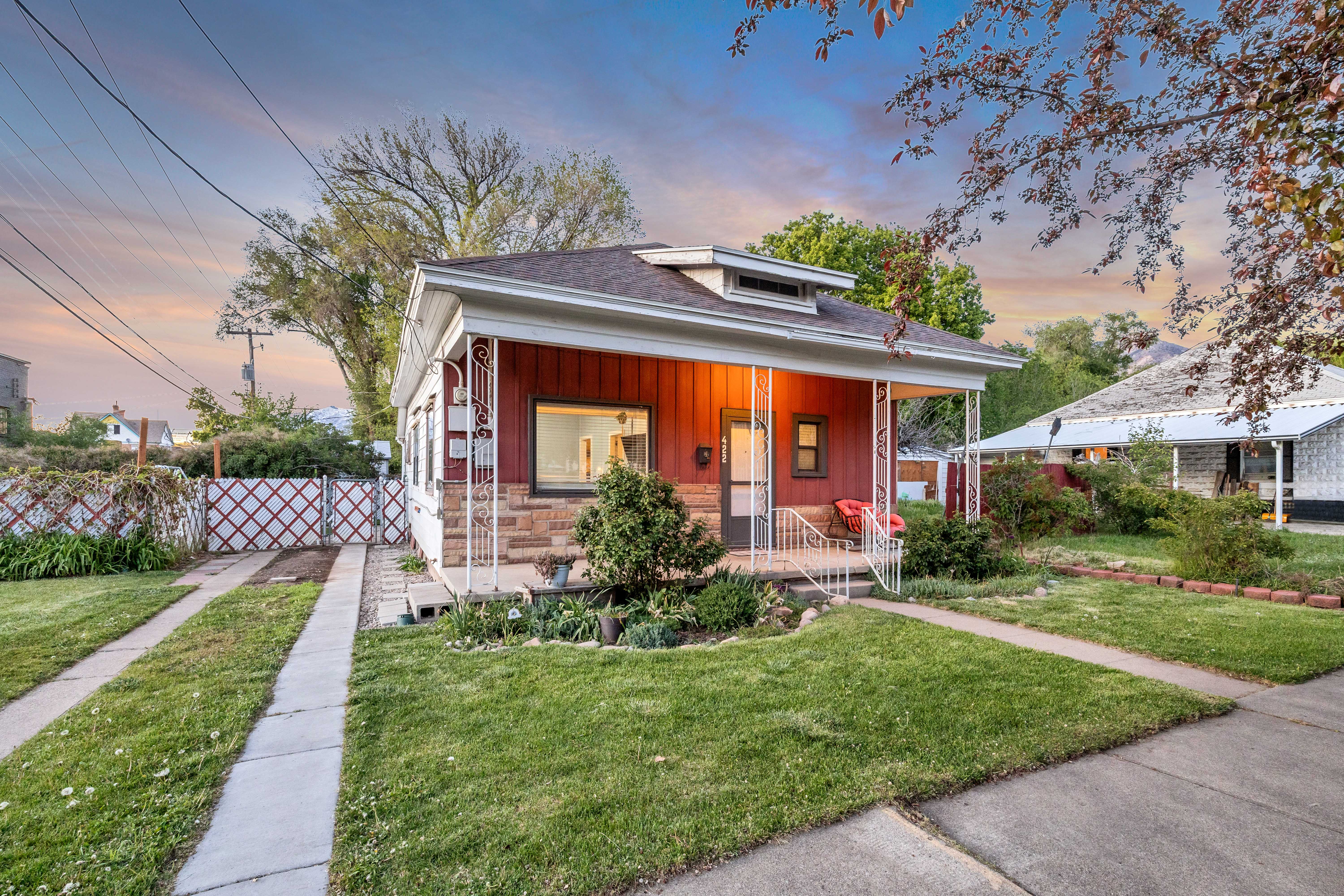 Front of house and off street parking