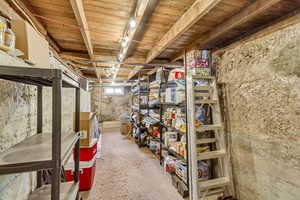 View of storage room