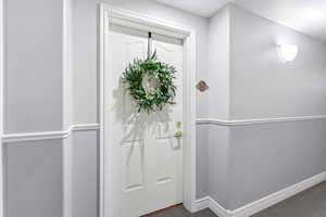 Door to condo located on the top floor #513