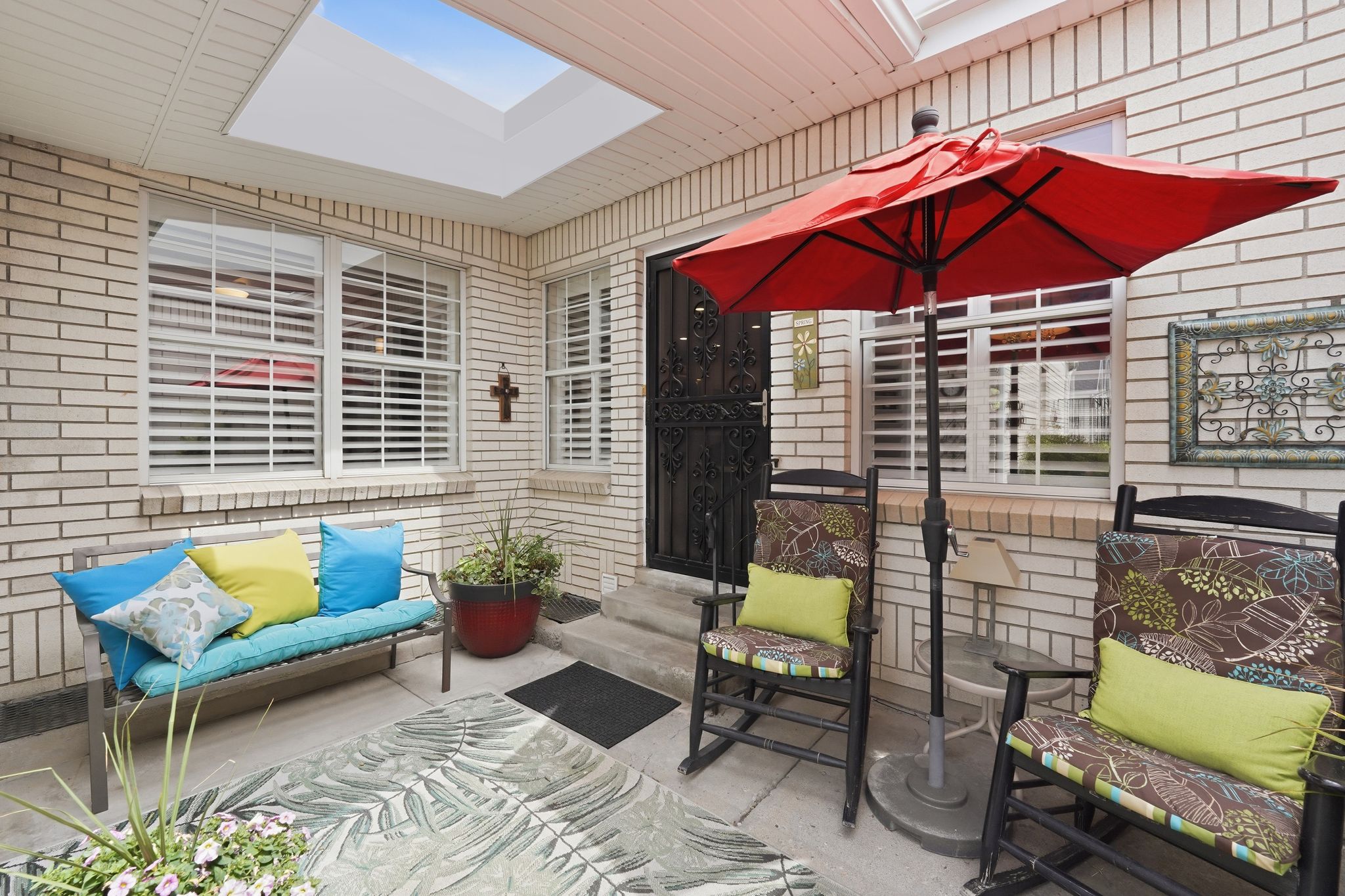 View of patio featuring outdoor seating