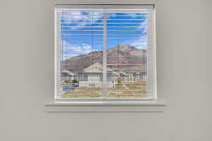 Detailed view of a mountain backdrop