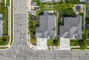 Aerial view of residential area