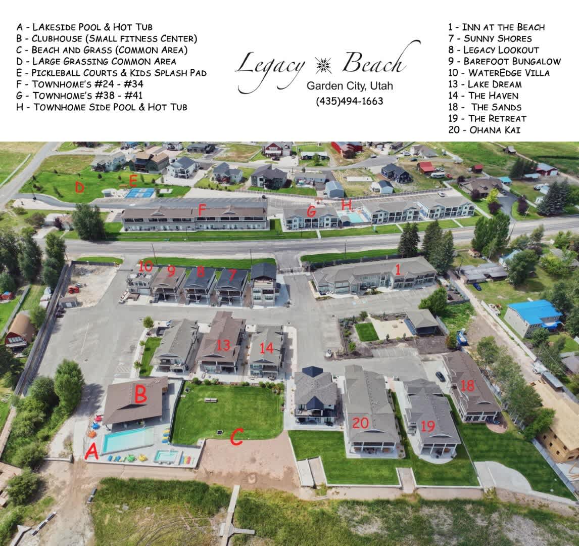 Drone / aerial view of Legacy Beach