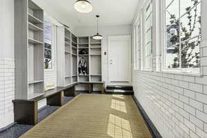 This is the large breezeway between the house and the garage.