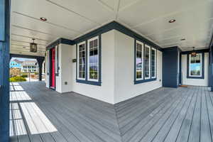 Wraparound porch with amazing views.