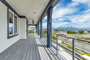 Wraparound porch with amazing views.