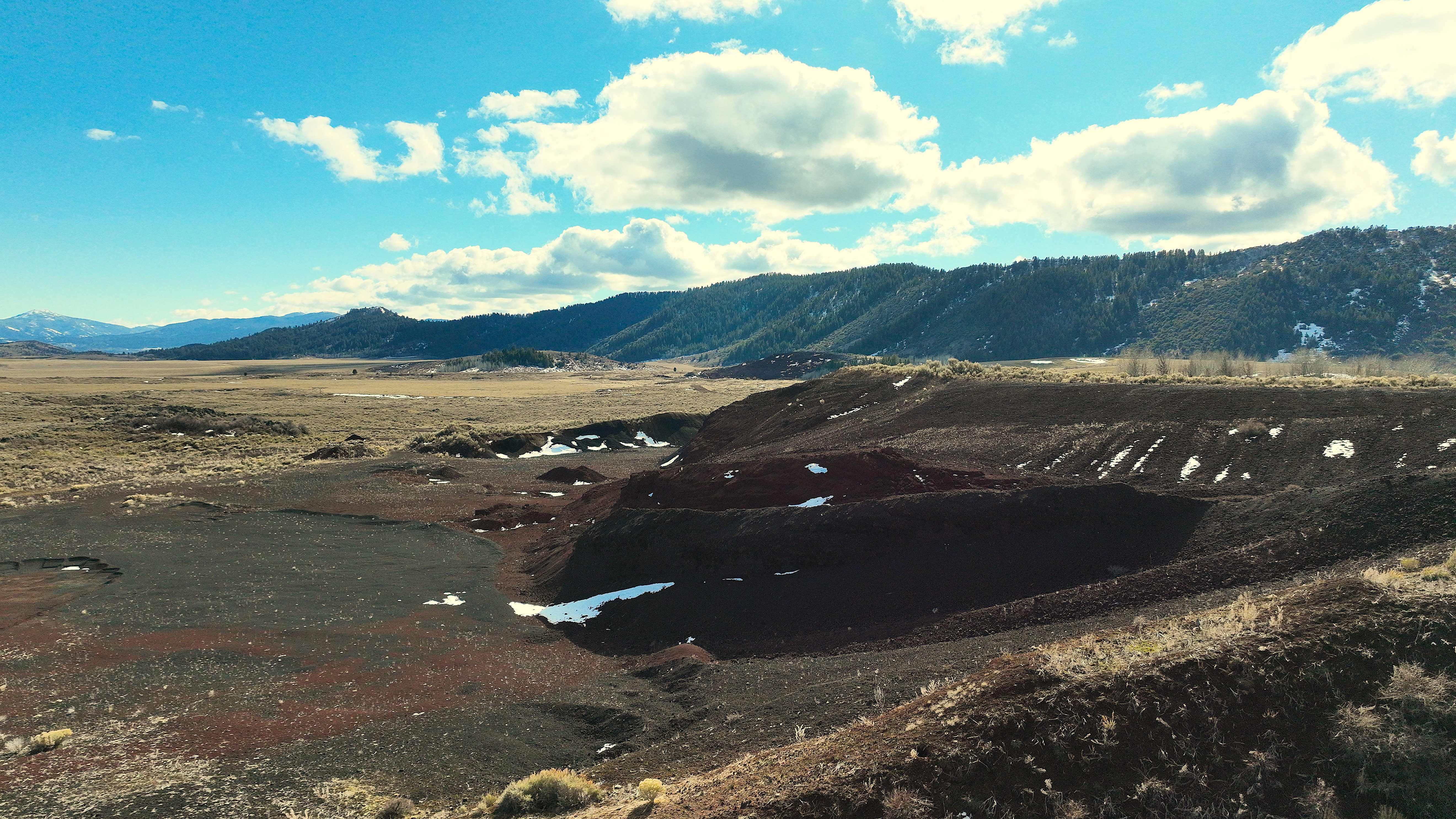 View of mountain background