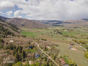 View of rural area with a mountainous background