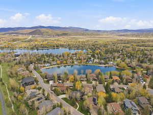 Aerial perspective of Silver Springs featuring a water and mountain view