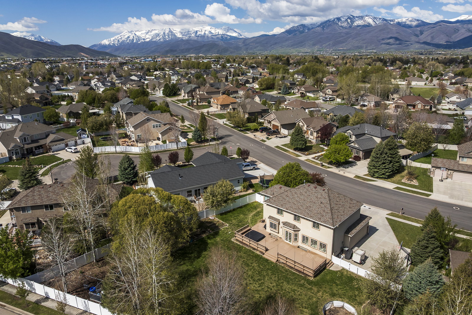 Drone / aerial view of mountains