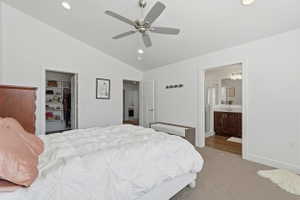 Primary Bedroom with a large walk in closet and spacious private ensuite bathroom