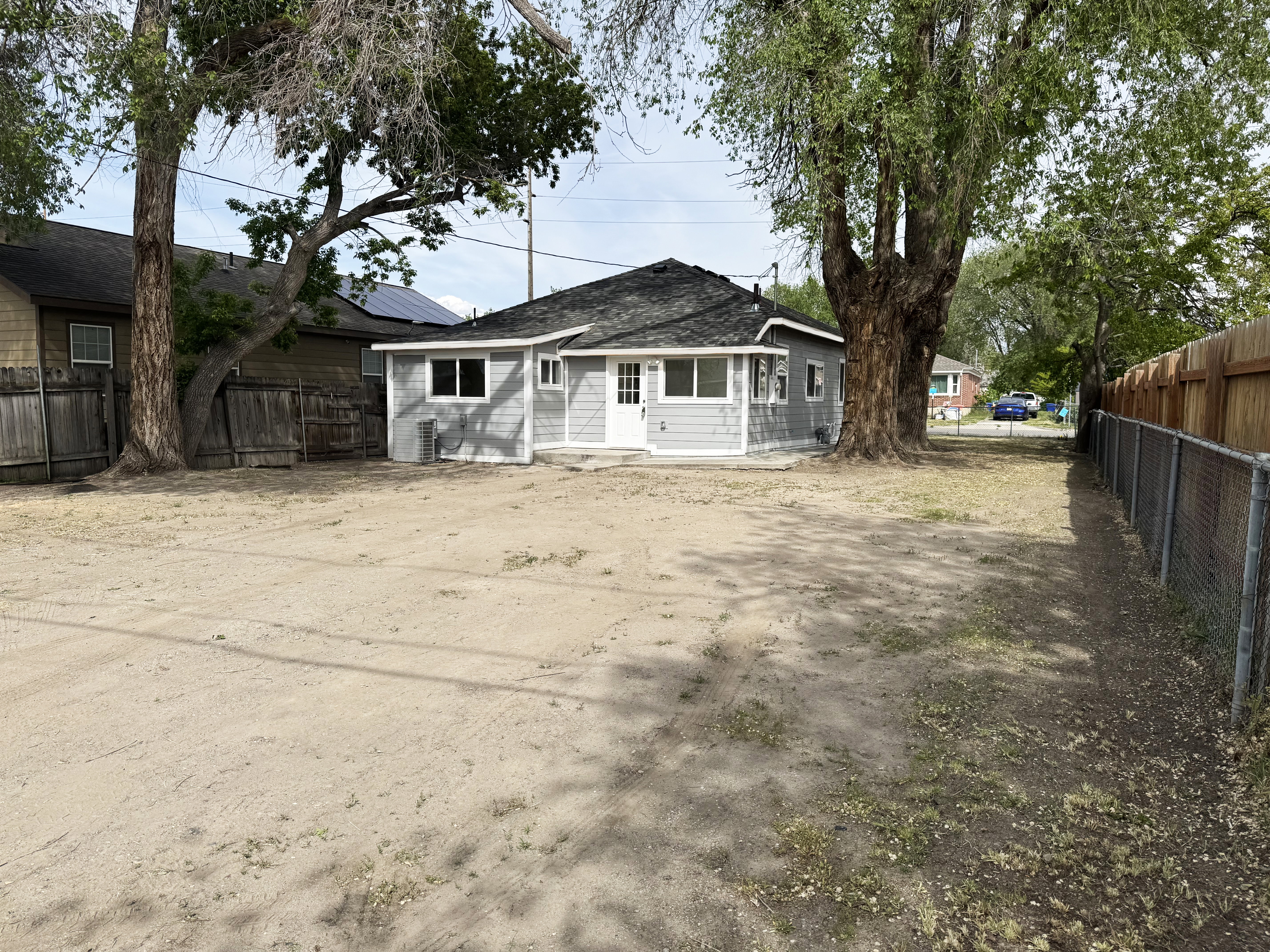 Back of property