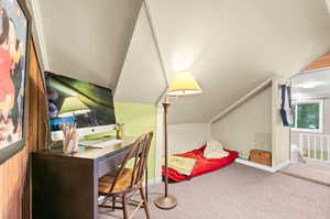Upstairs flex space off bedroom