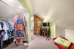 Upstairs flex space with closet