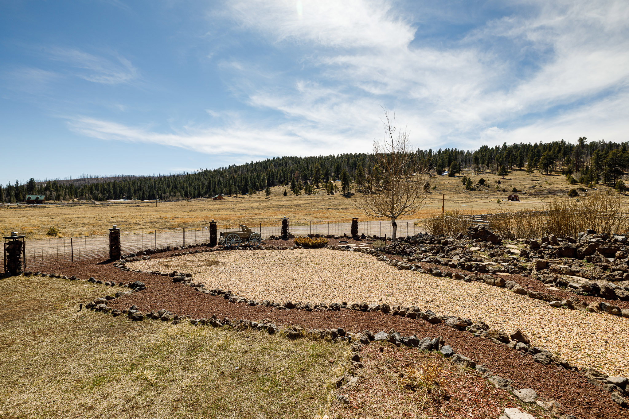 View of yard featuring a view of countryside