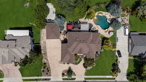 Aerial view of property's location