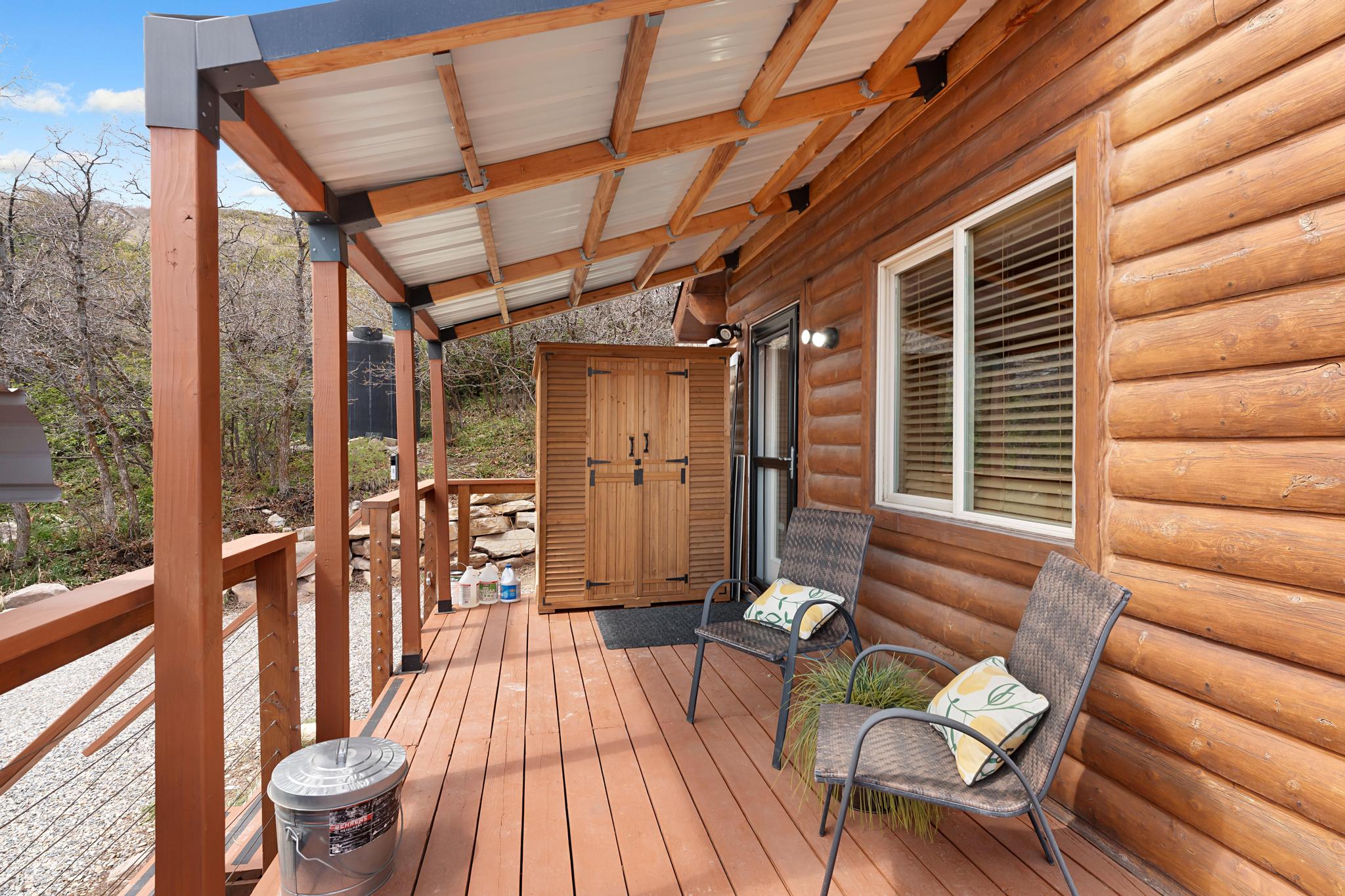 View of deck