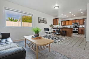 Family room off of kitchen