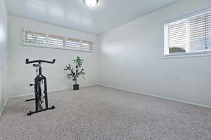 3rd bedroom currently being used as exercise room