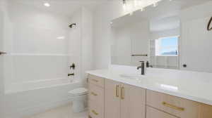 This is not the exact unit. All units have the same style and finishes throughout.