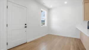 This is not the exact unit. All units have the same style and finishes throughout.