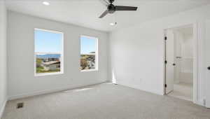 This is not the exact unit. All units have the same style and finishes throughout.