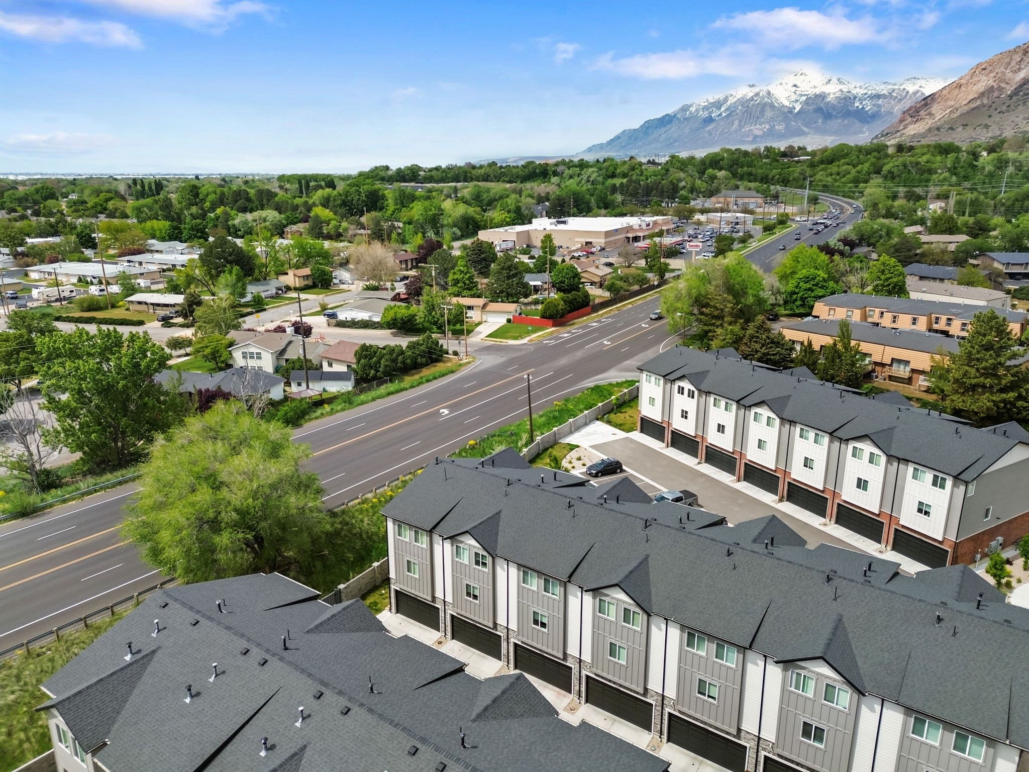 Drone / aerial view of mountains