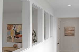 Hallway featuring recessed lighting