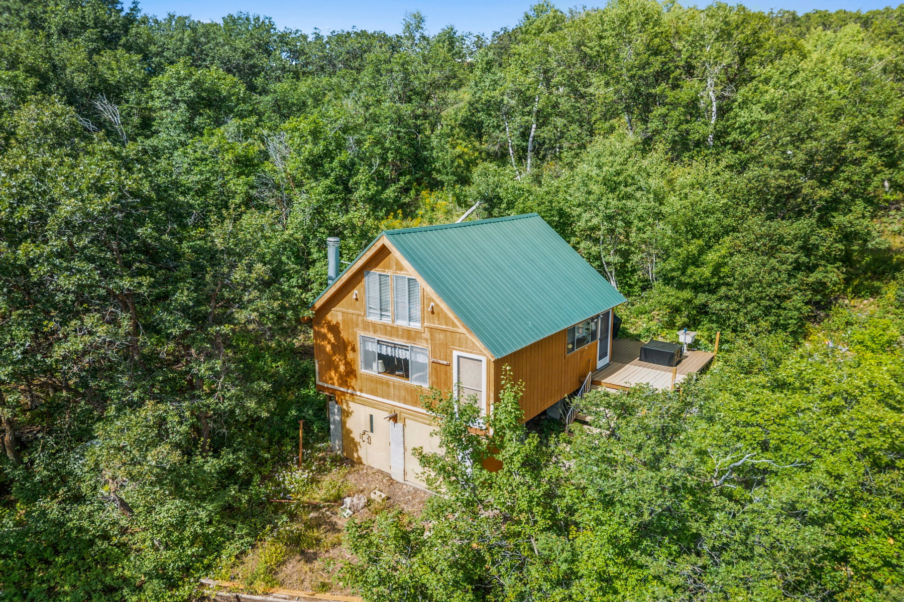 View from above of property