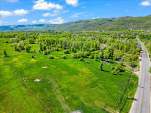Aerial view of mountains