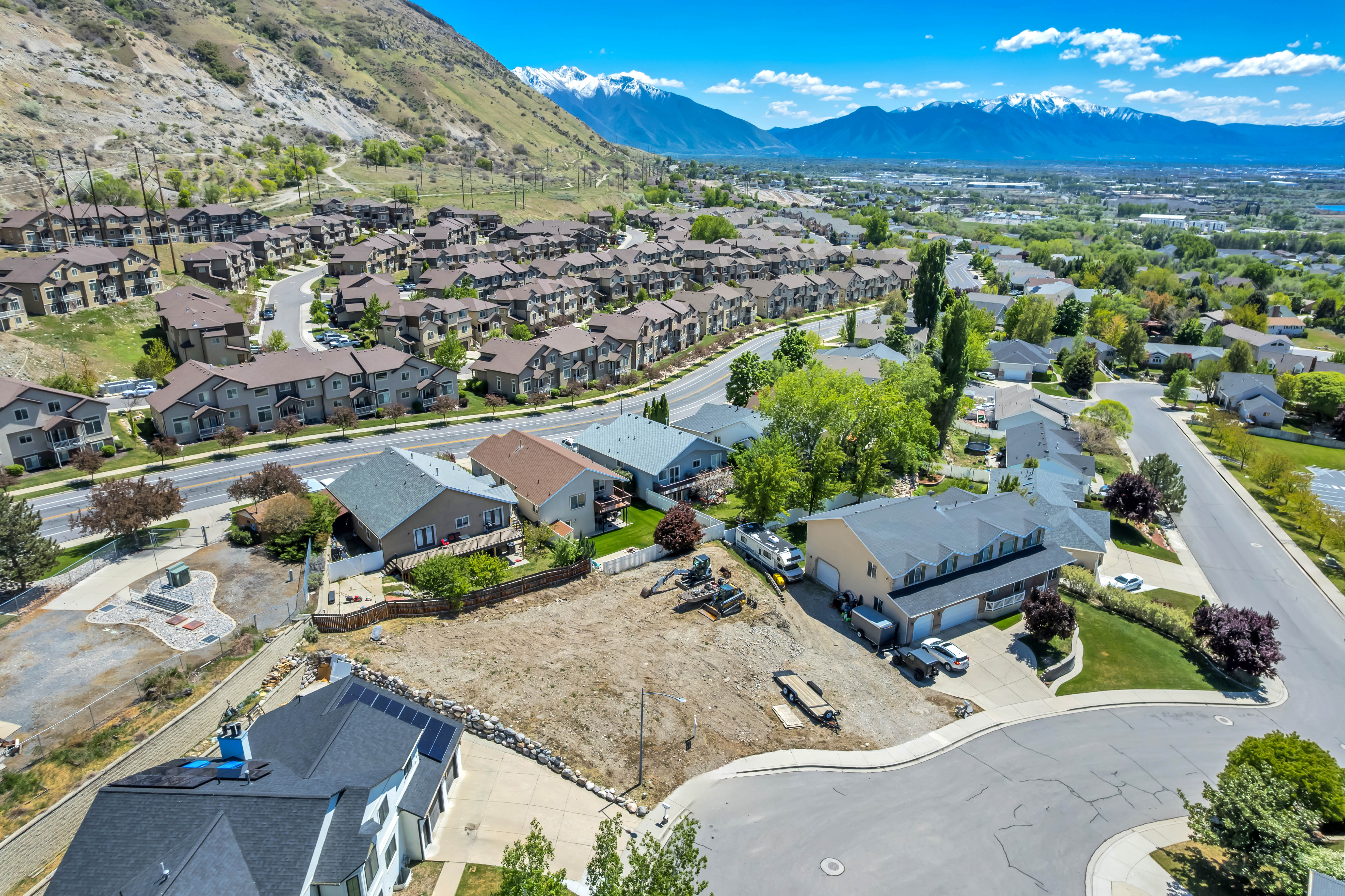 Ariel view looking Southwest- valley and mountain views.