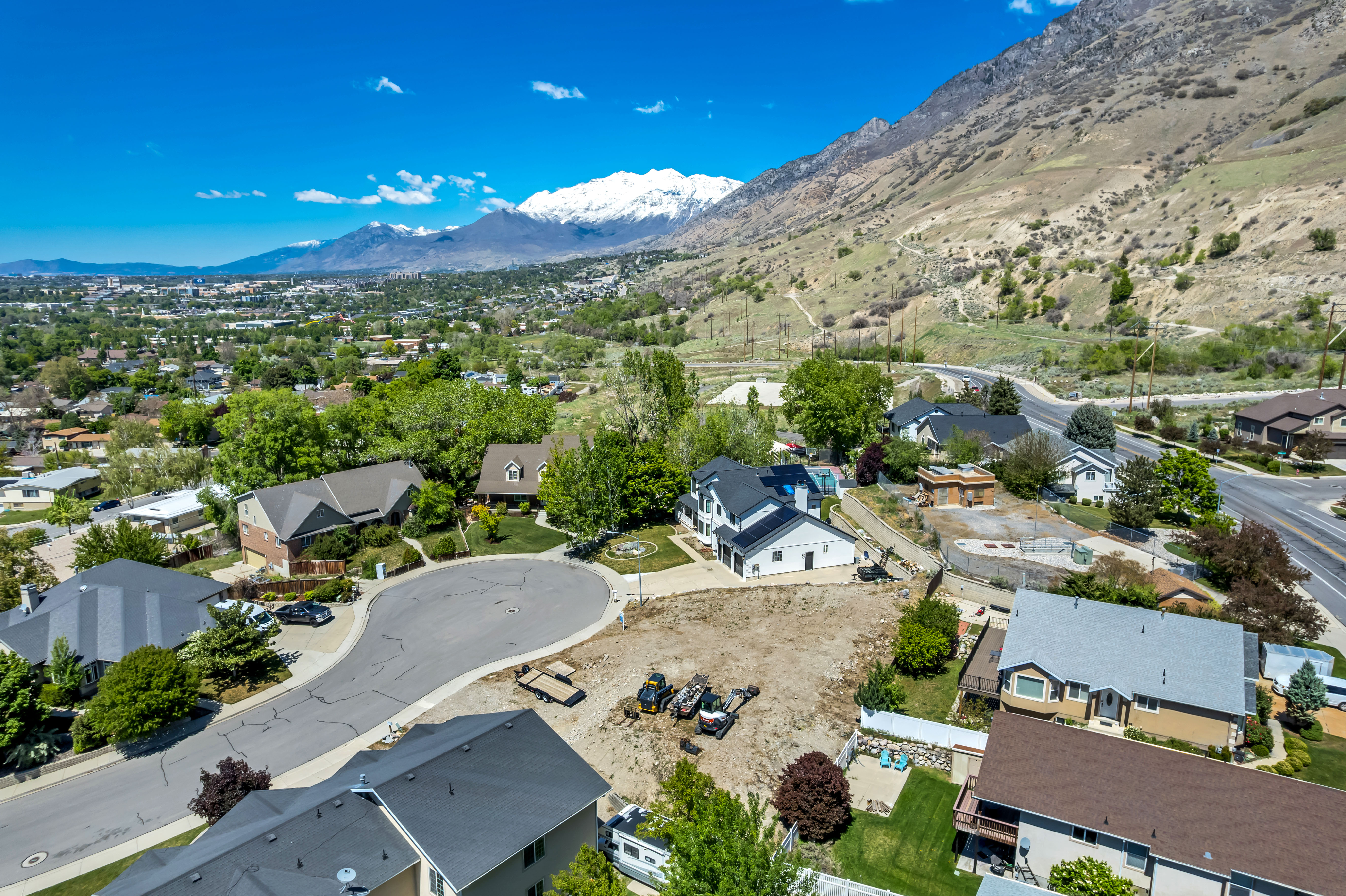 Ariel view looking North - mountain views.
