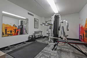 View of exercise area
