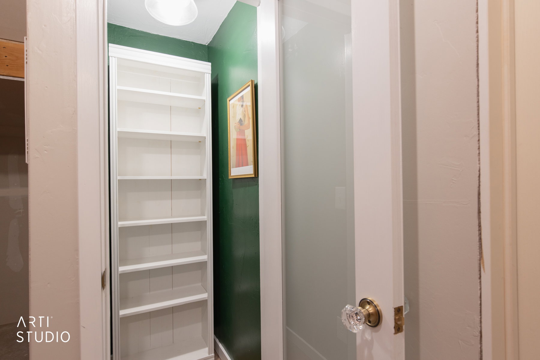 Library closet.