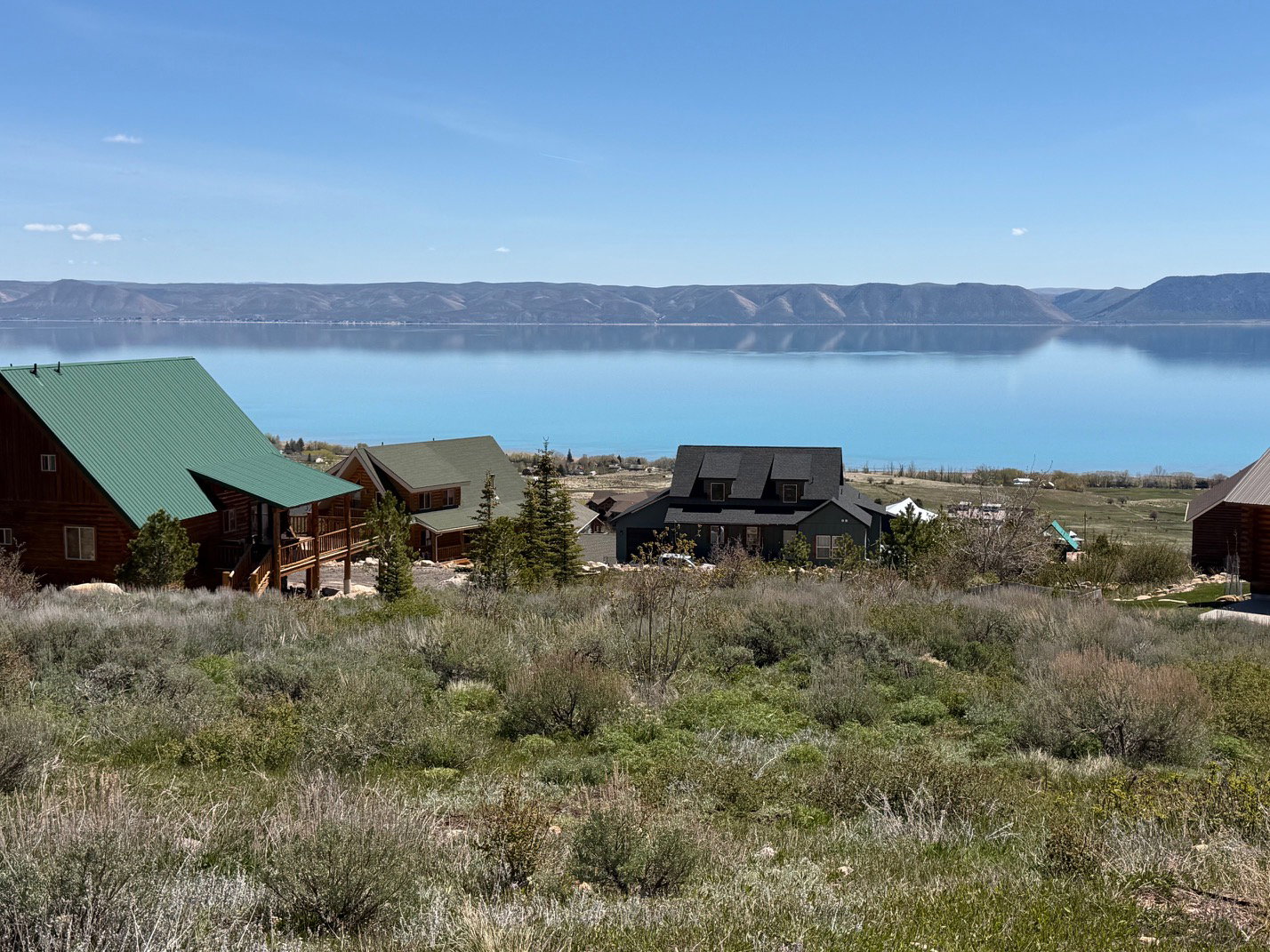 Water view featuring mountains
